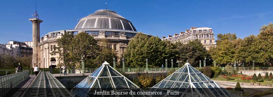 jardin bourse du commerce  Paris 